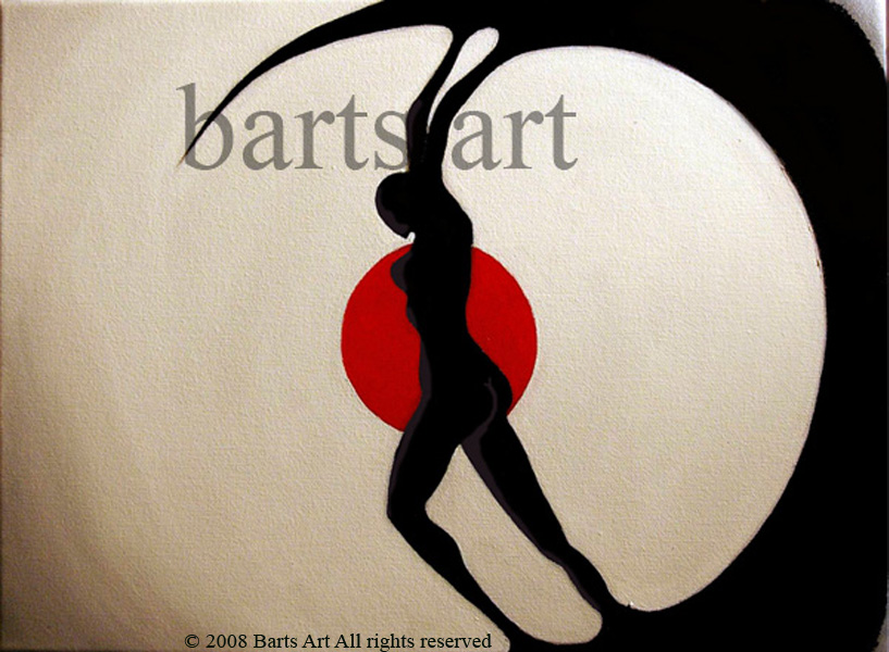number one of three in an abstract serial