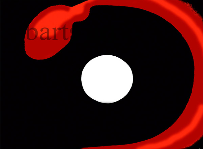 number three in an abstract serial